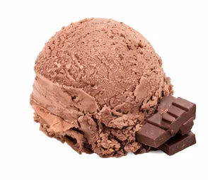 Chocolate gelato scoop