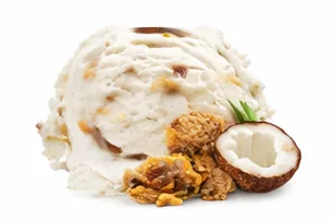 Coconut gelato scoop