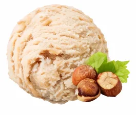Hazelnut gelato scoop