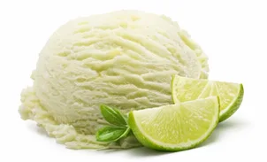 Lime gelato scoop