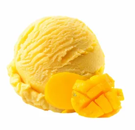 Mango gelato scoop