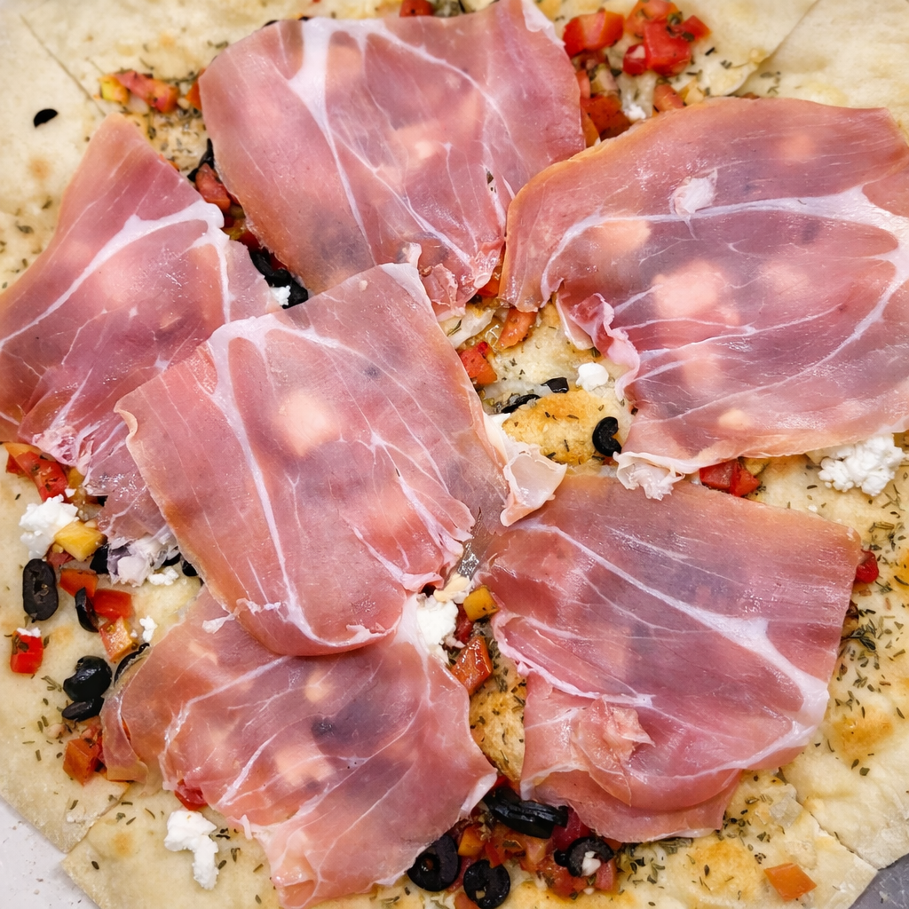 Pizza Bread Focaccia Crudo Di Parma